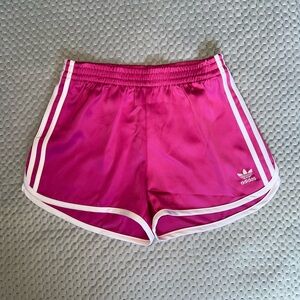 Adidas Women’s Fuchsia 3 Stripes Sprinter Shorts- XS- NWT